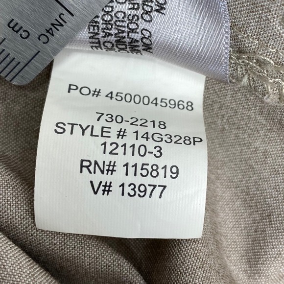 Worthington Petite Modern Fit Women's Tan Straight Leg Dress Pants 14P Stretch - Picture 11 of 13